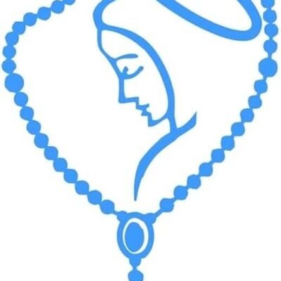 Adhesivo María con rosario