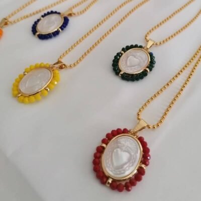 Colgante Sagrado Corazón de Nácar