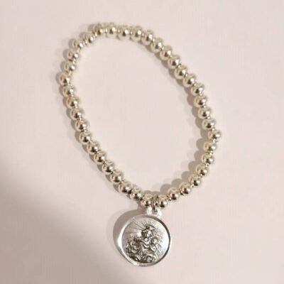 Pulsera escapulario plata