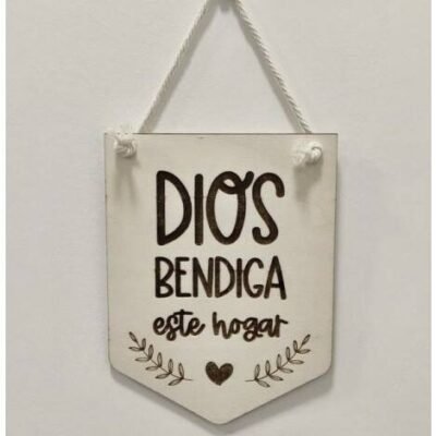 Madera Dios bendiga esta casa