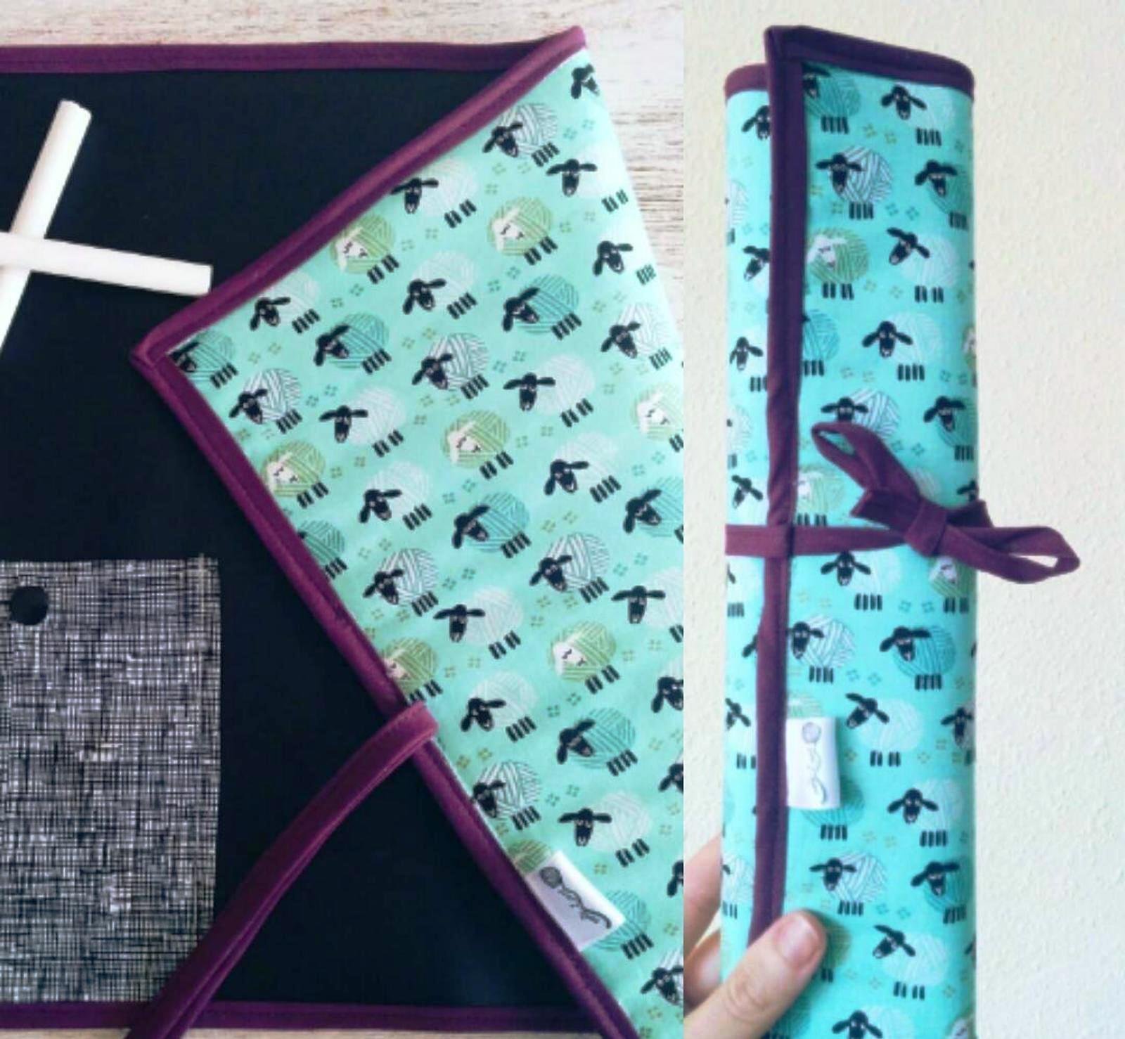 Pizarra enrollable de tela