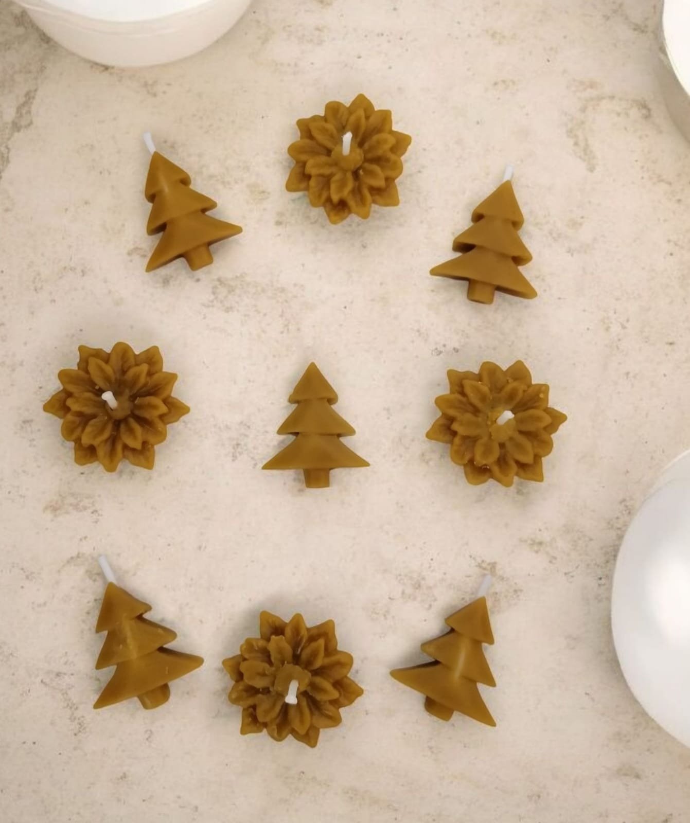 Pack 9 velas-mini cera de abeja virgen