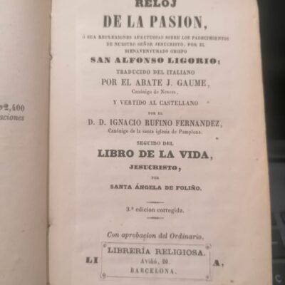 Reloj de la Pasión, San Alfonso María de Ligorio