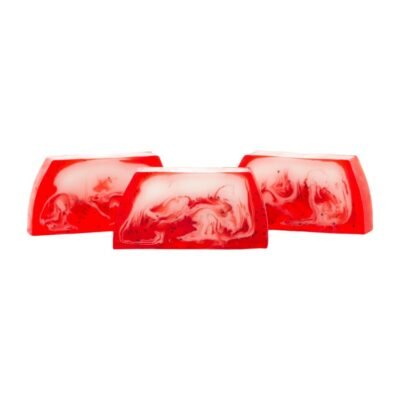 Jabón artesano de glicerina vegetal - fresa