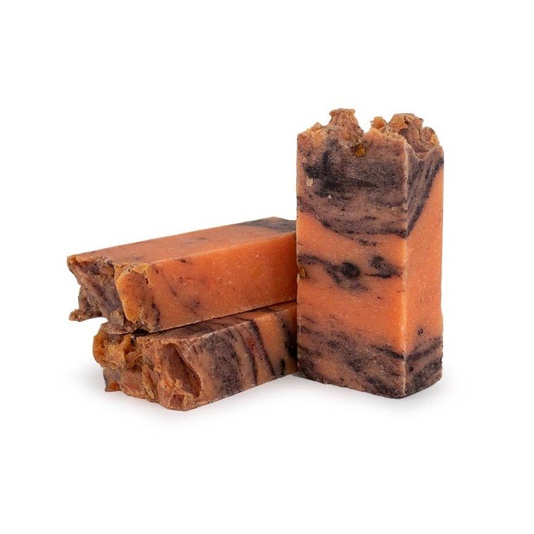 Jabón artesano de aceite de oliva - CANELA Y NARANJA